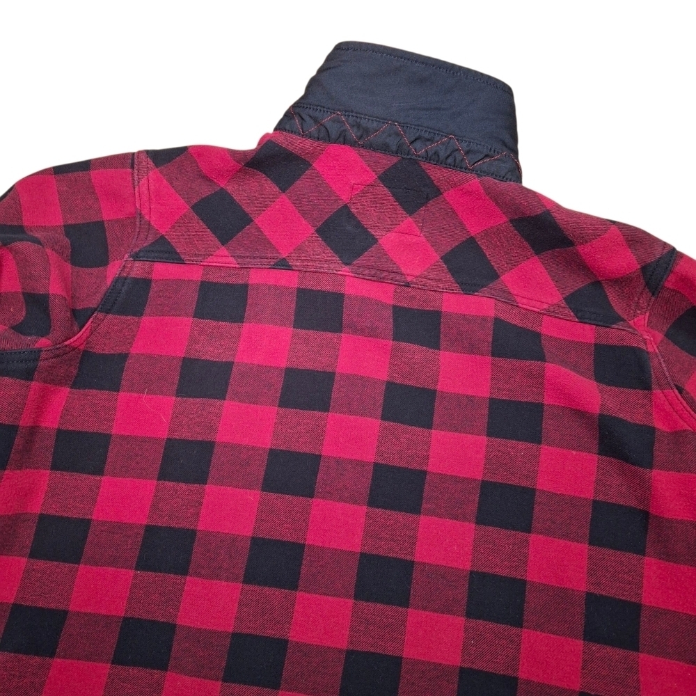 Orvis Fleece Lined Red Buffalo Plaid Flannel Shacket Shirt Jacket Women Size XXL - Picture 9 of 16